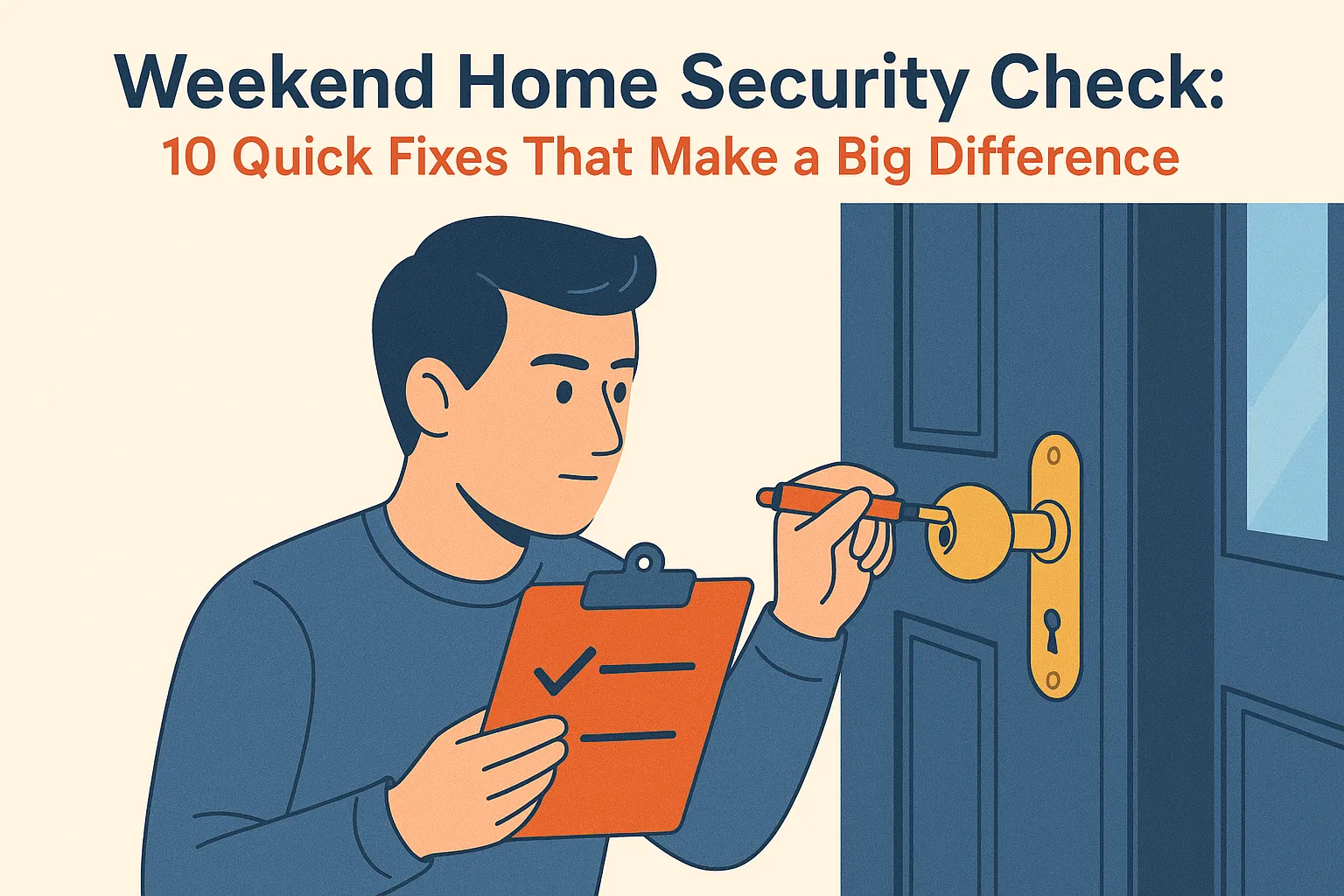 Weekend Home Security Check: 10 Quick Fixes That Make a Big Difference