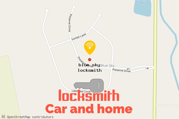 locksmith in blue sky