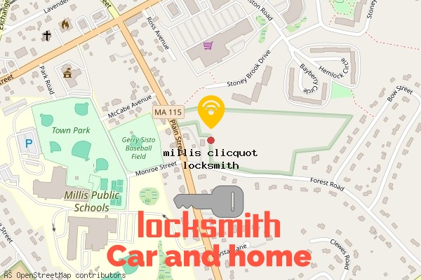 locksmith in millis clicquot