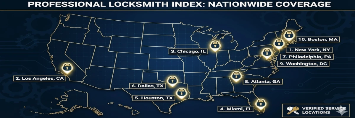 Locksmith coverage map
